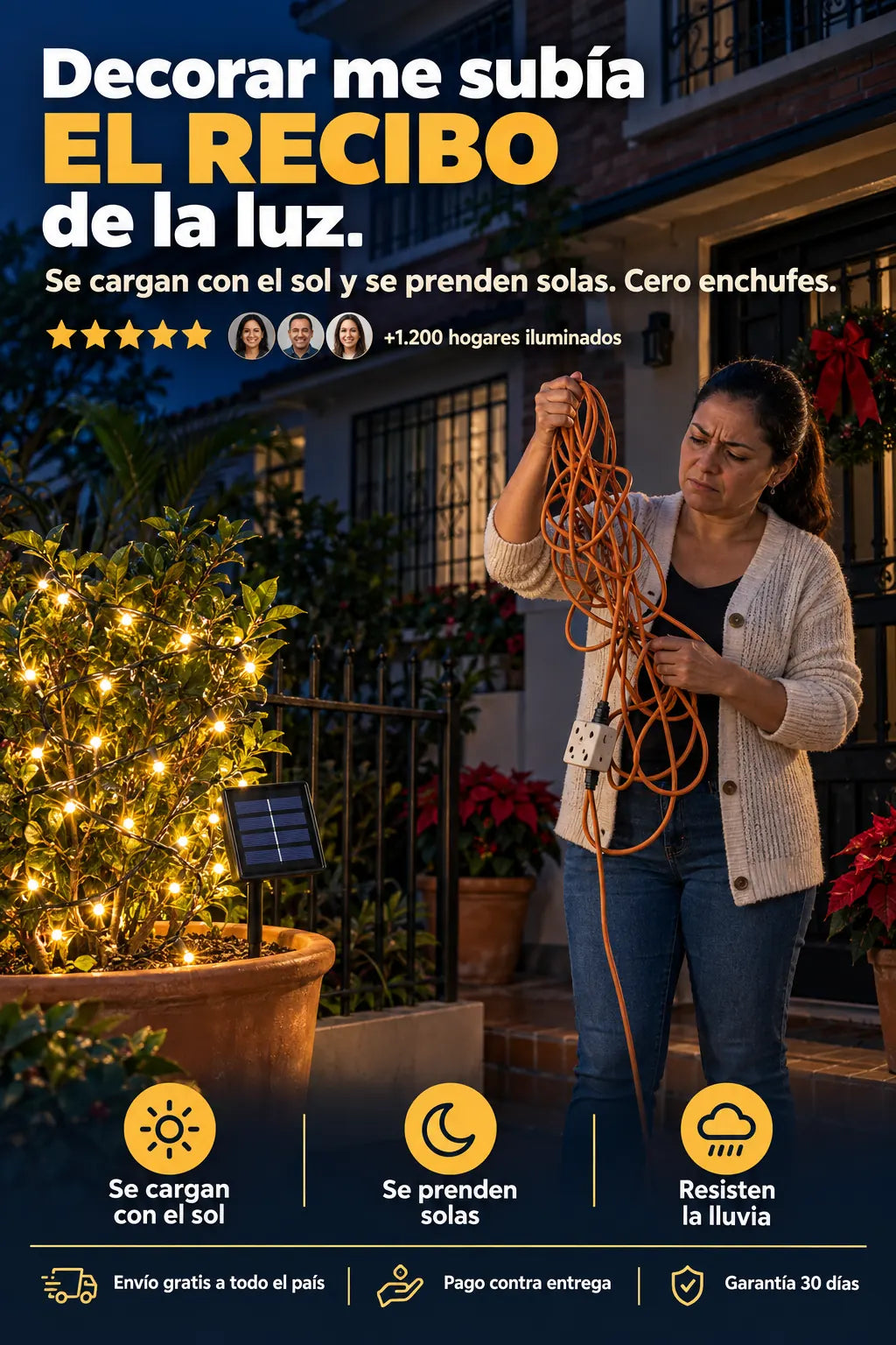 LumiSol™ — Luces Solares Sin Enchufe