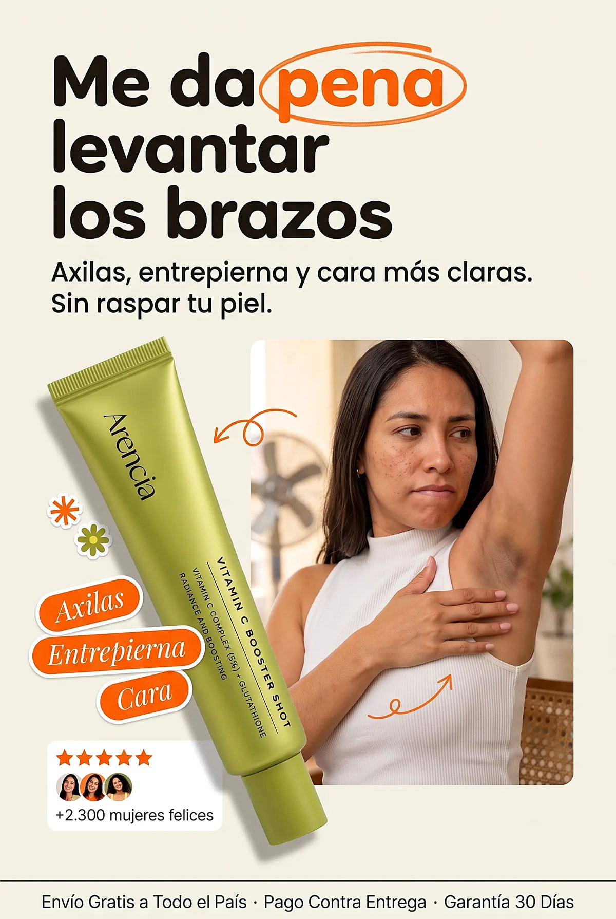 Arencia aclarador de manchas — portada