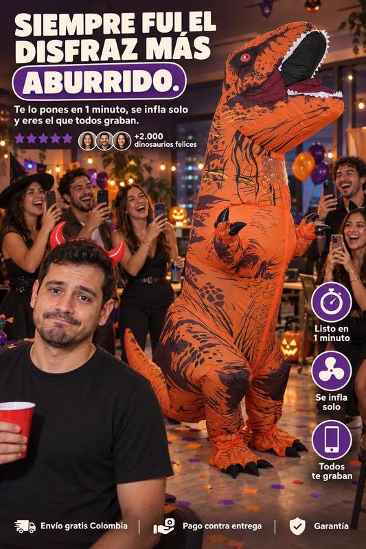 DinoRex disfraz inflable de T-Rex — portada