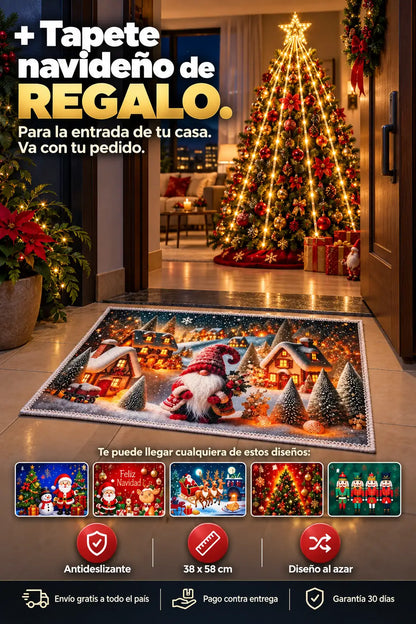 Estrella Cascada — tapete navideño de regalo con tu pedido